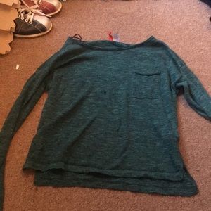 Light dark turquoise sweater